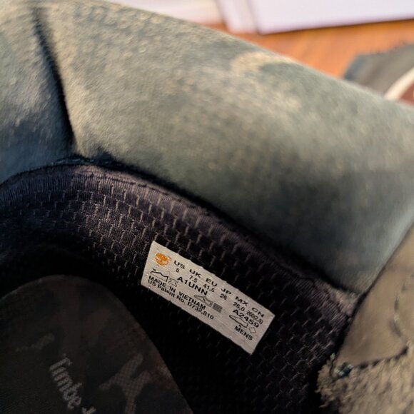 Men's Olive Green Timberland Boots Size 8 - Picture 8 of 8